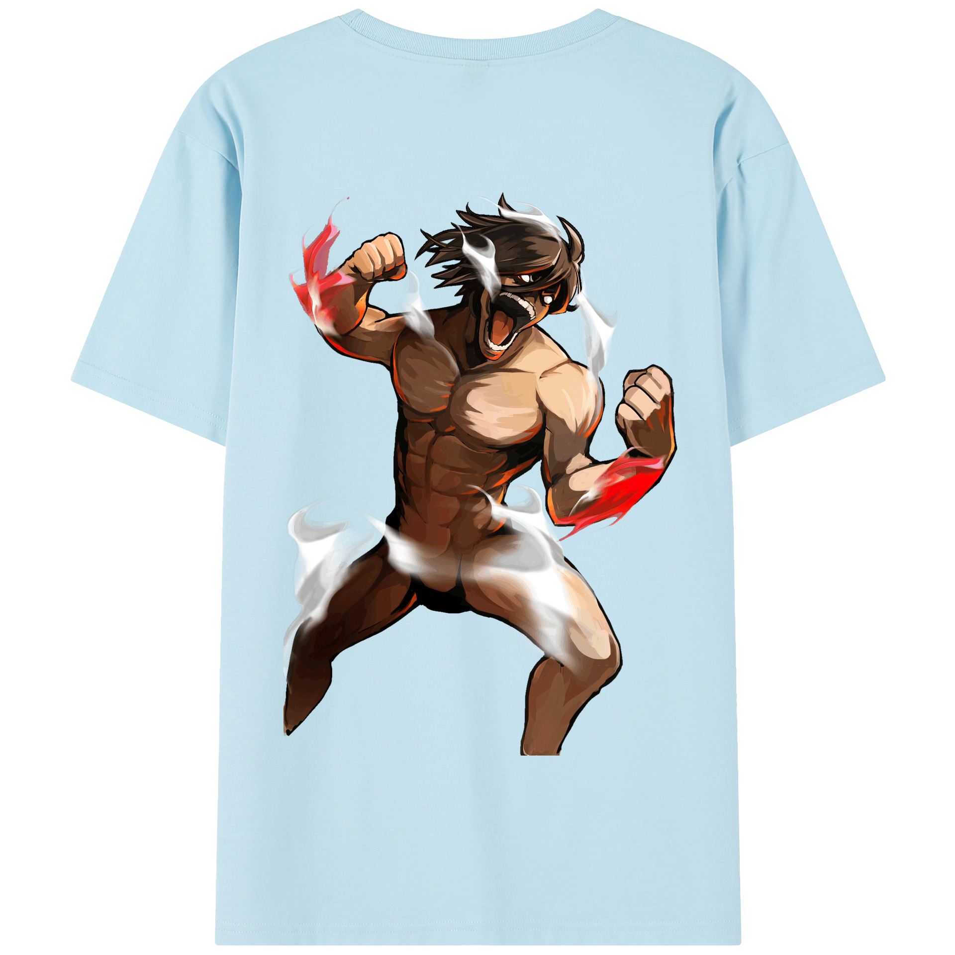 （画像用） 進撃の巨人 Attack on Titan 綿100％半袖Tシャツ（背面プリント）